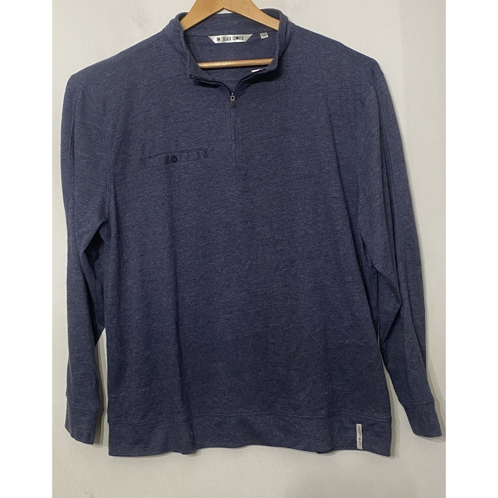 Black Clover Men's Pullover‎ light sweater Blue long sleeve Live Lucky XXL